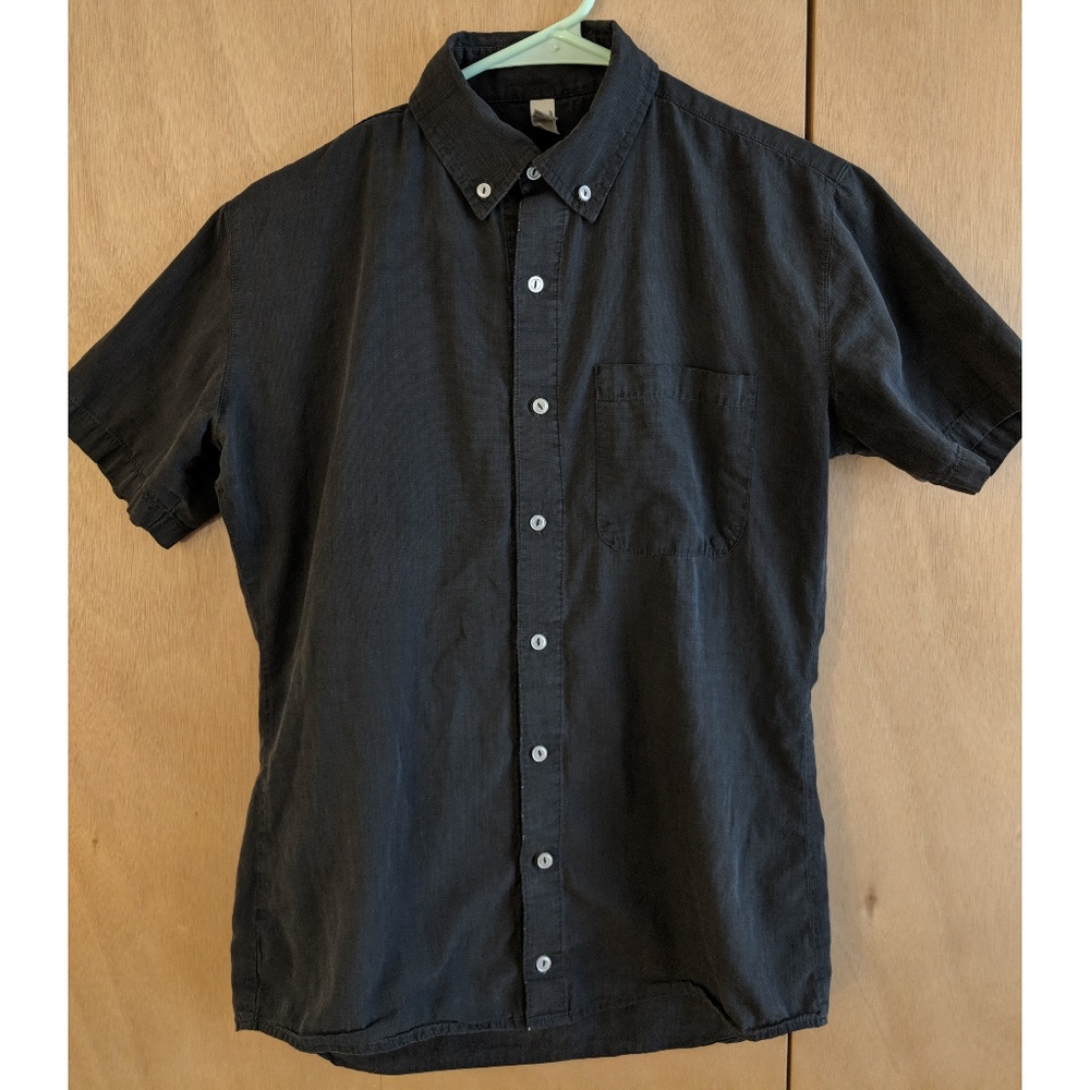 American Apparel Charcoal Oxford Shirt